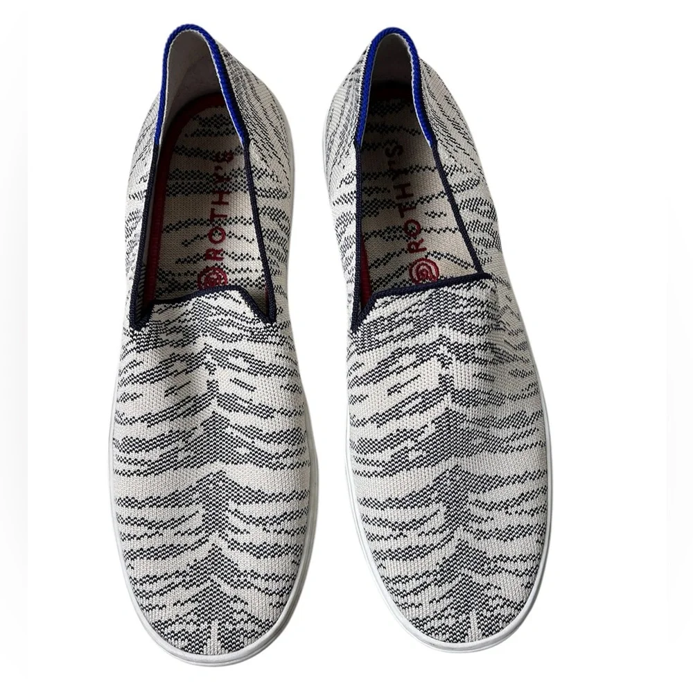 Rothy’s The Sneaker‎ Maritime Tiger Blue Ivory Retired Women’s 10.5